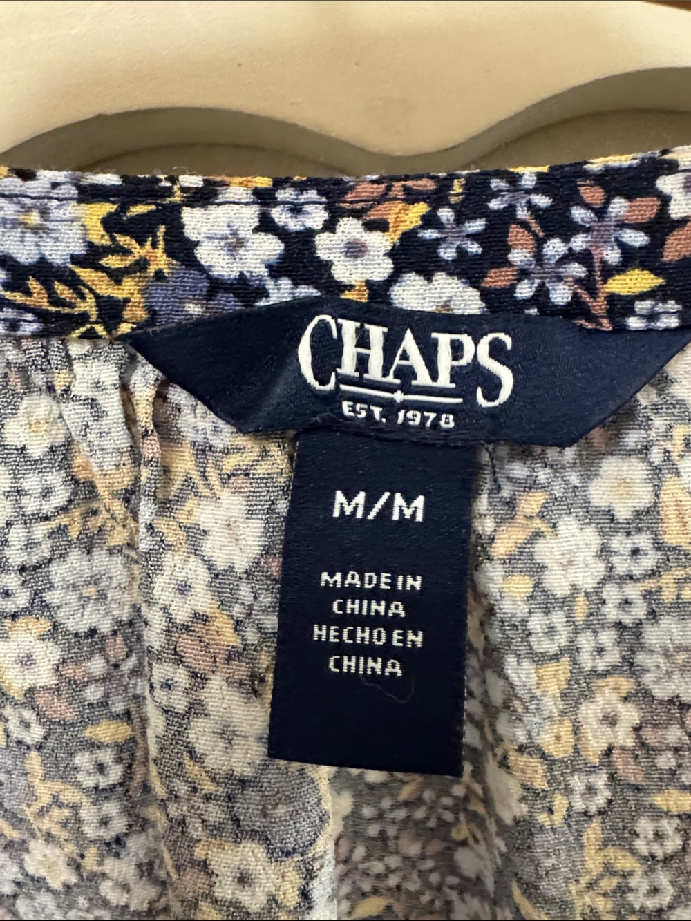 Chaps Navy Floral Maxi Dress - Picture 3 of 12